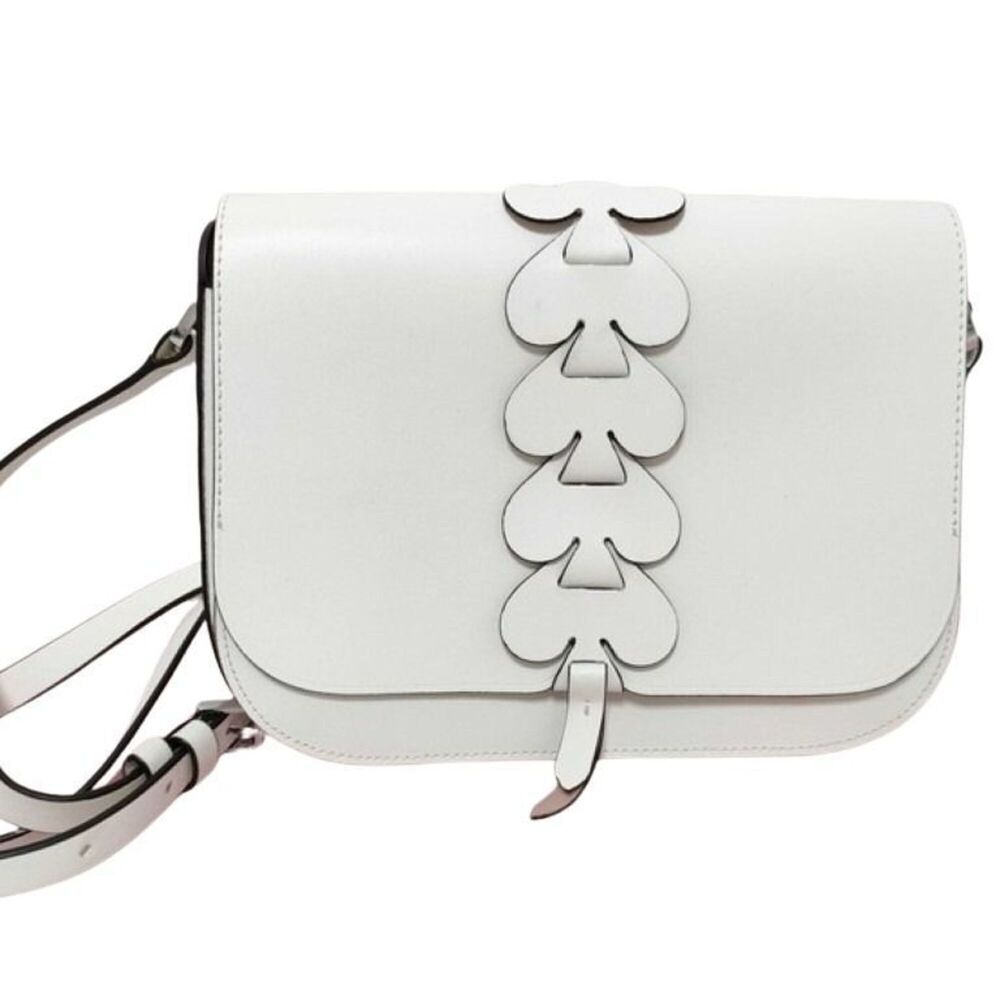 Kate Spade Nadine Shoulder Bag, White Leather, Women's